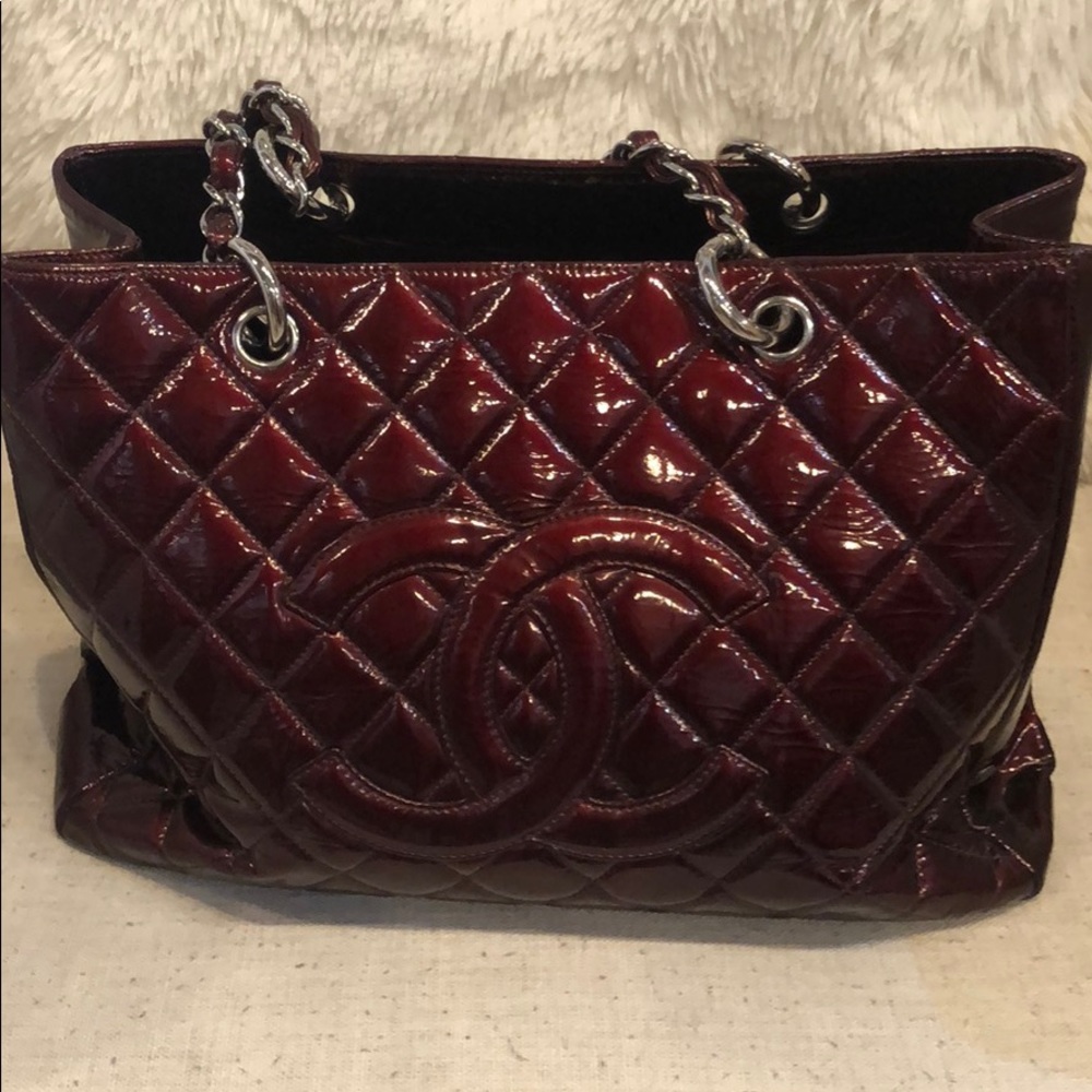 Chanel Burgundy Tote